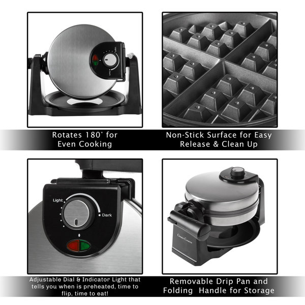 Classic Cuisine Rotating Waffle Maker & Reviews Wayfair